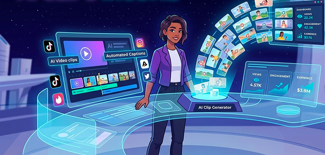 How AI Generated Clips Help Creators Earn on Social Media?