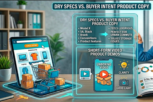 Dry specs vs buyer intent product copy