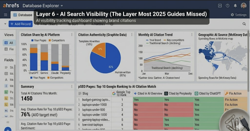 AI search visibility tracking dashboard for GEO
