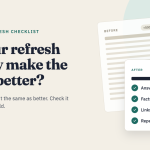 content refresh checklist