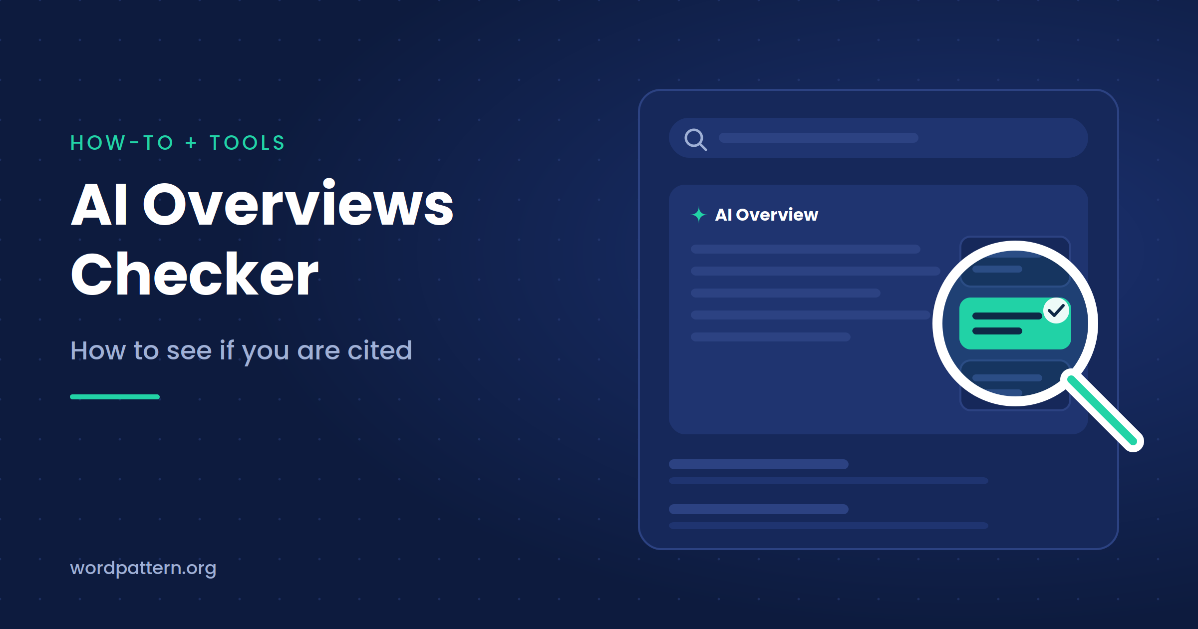 AI Overviews Checker: How to See If You Are Cited